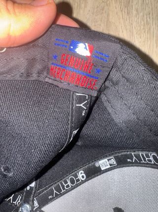 New Era NY Yankees 9FORTY – Gorra Negra Ajustable