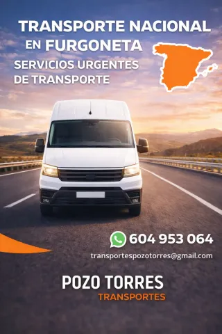 TRANSPORTES NACIONALES Y LOCALES EN FURGONETA!