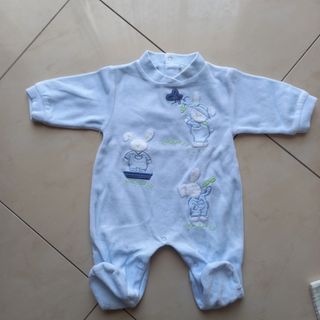 Lotto 3 tutine/pagliaccetti ciniglia bimbo