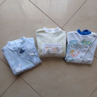 Lotto 3 tutine/pagliaccetti ciniglia bimbo