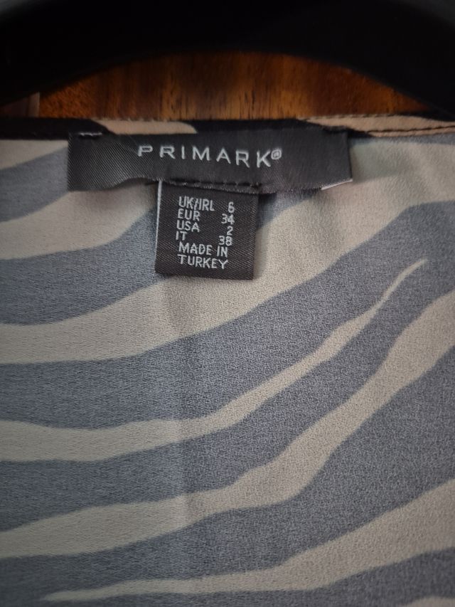 Blusa Primark Rayas Cebra Talla XS