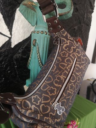 Bolso Tous auténtico Plateado marrón
