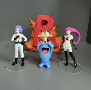 Figuras Pokémon: Jessie, James y Wobbuffet