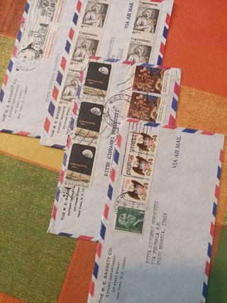 Buste affrancate USA con francobolli
