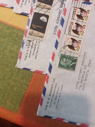 Buste affrancate USA con francobolli