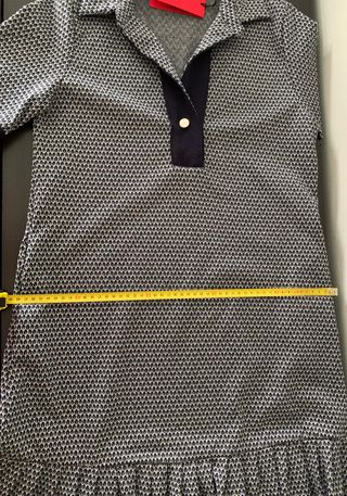 Vestido Carolina Herrera Azul y Blanco