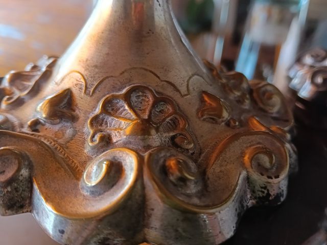 Candelabro Cobre Estilo Ochentero