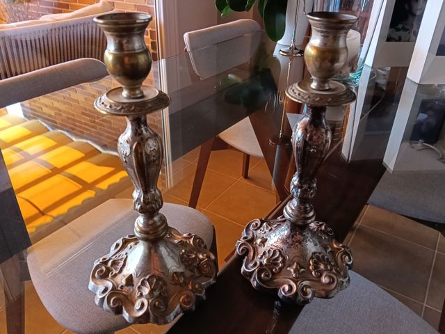 Candelabro Cobre Estilo Ochentero