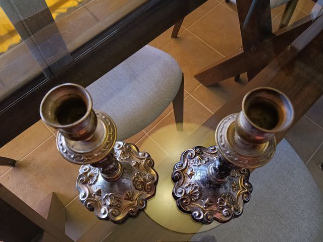 Candelabro Cobre Estilo Ochentero