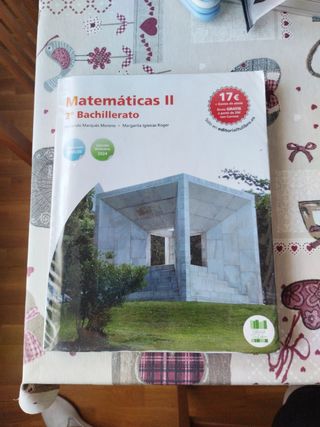 Libro deMatemáticas II 2 bachilleratoo