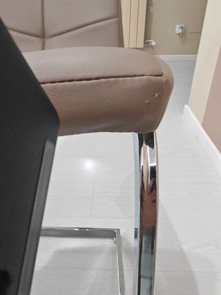 Sillas modernas Judy color taupe (2 unidades)