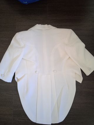 Traje de paje niño blanco