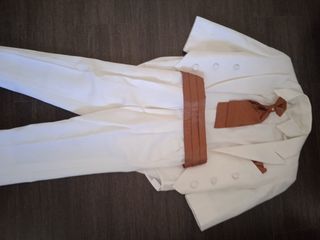 Traje de paje niño blanco