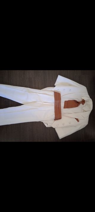 Traje de paje niño blanco