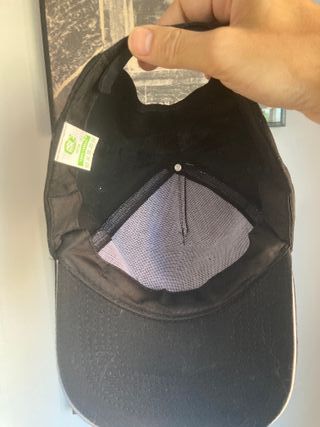 Gorra Padel Vintage Algodon Negra