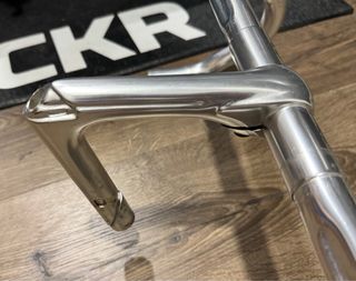 Manillar carretera clásico plateado