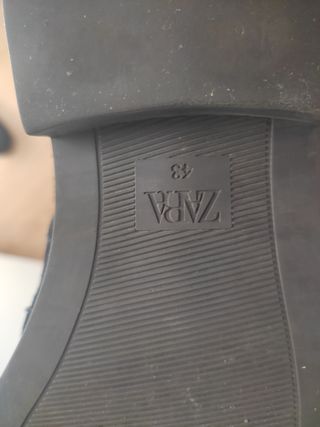Zapatos Zara Hombre Talla 43 Negros