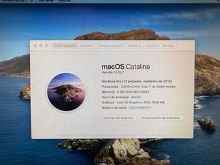 MacBook Pro 13 i7 250GB SSD 8 GB RAM