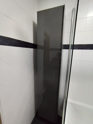 Mueble Alto IKEA Baño Gris