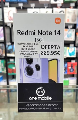 Xiaomi Redmi Note 14 5G 8GB RAM 256GB Nuevo
