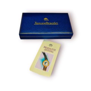 Bracelete Terapêutica Jintong Yin Yang Caixa Origi
