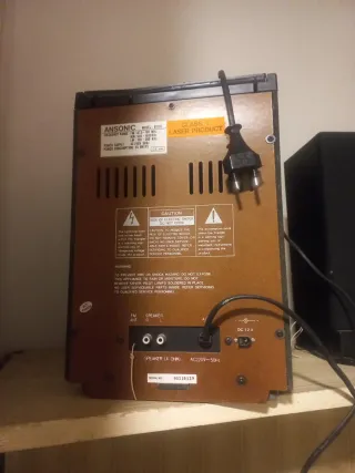 Equipo de música Anson negro