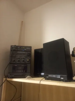 Equipo de música Anson negro