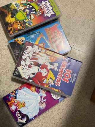 Películas VHS Rugrats y Cenicienta