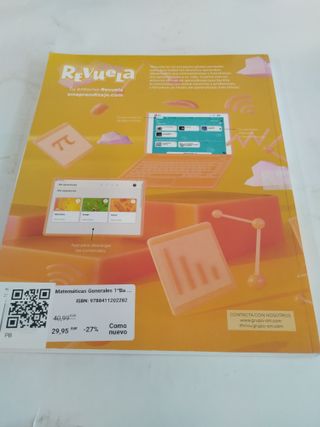 Matemáticas Generales 1Bach - Revuela - 9788411202282