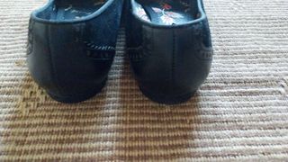 Bailarinas Piel Ante Negro Talla 38