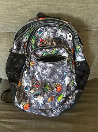 Mochila Totto Multicolor con Tirantes Acolchados