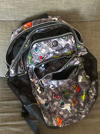 Mochila Totto Multicolor con Tirantes Acolchados