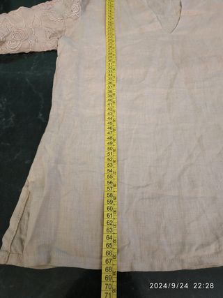 Camicia in lino donna beige