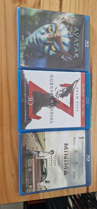 Pack 3 Películas Blu-ray 3D: Avatar, Guerra Mundia
