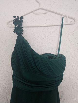 Vestido de fiesta verde invitada boda