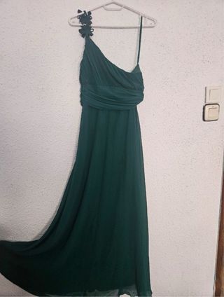 Vestido de fiesta verde invitada boda