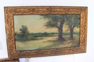 4 Pinturas de paisajes, marinas firmada