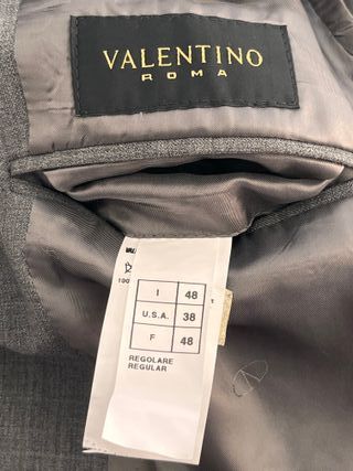 Traje Valentino Gris Marengo Talla 48