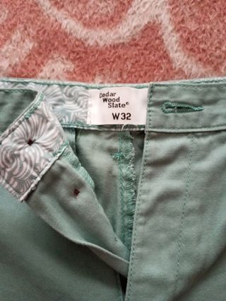 Pantalón corto hombre verde talla M