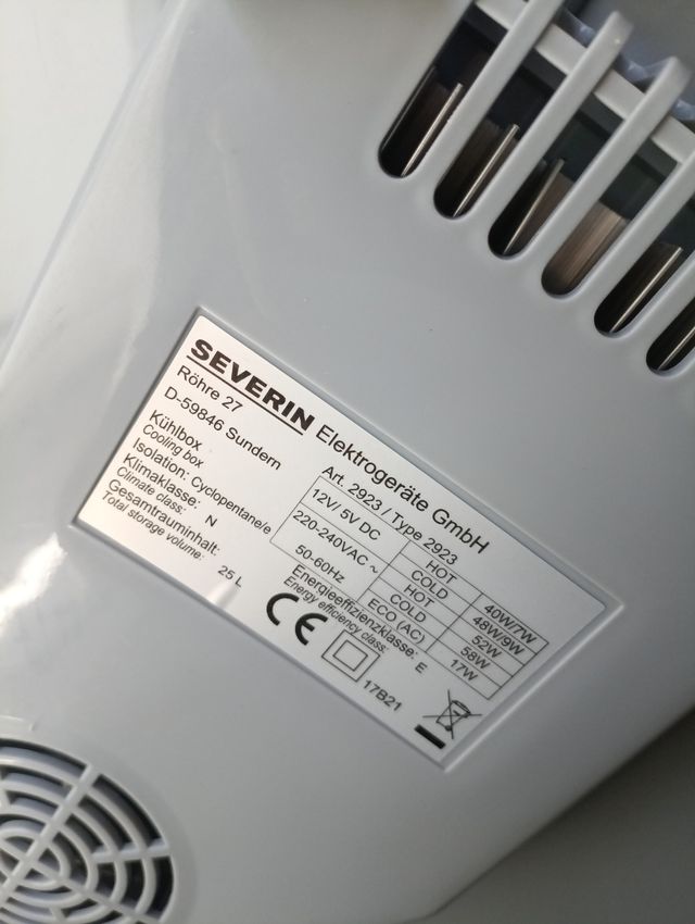 Nevera Coche Portátil Severin