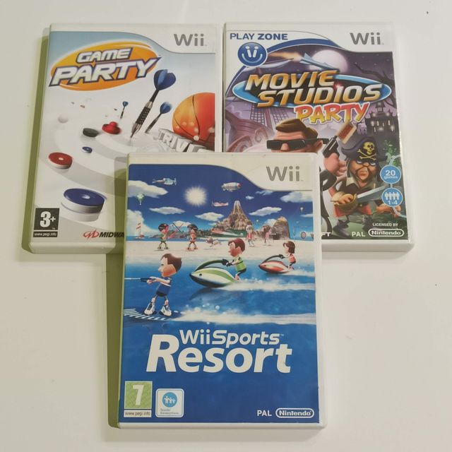Lote 3 Juegos Wii: Game Party, Movie Studios Party