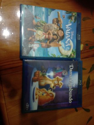 Blu-ray Disney Vaiana y La Dama y el Vagabundo