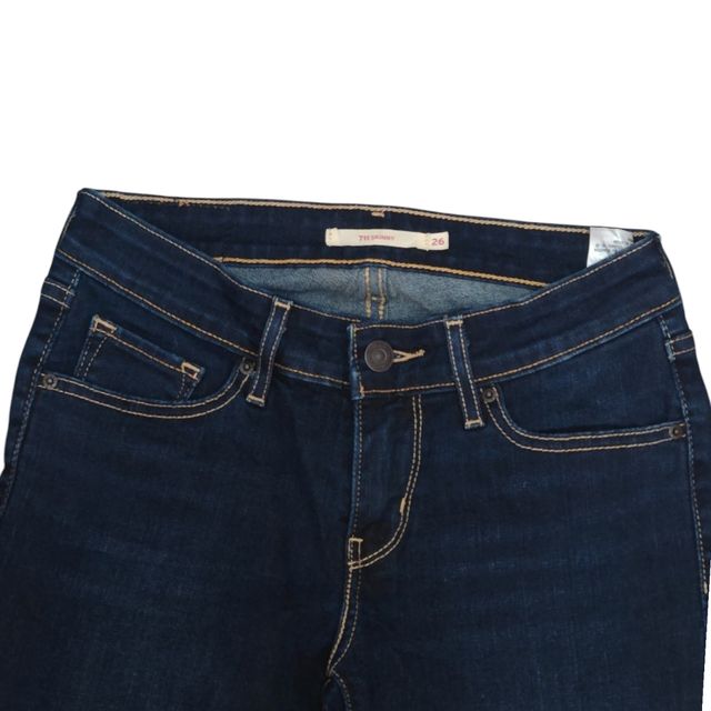 Levi's Women's 711 Skinny Jeans W26 Navy Blue