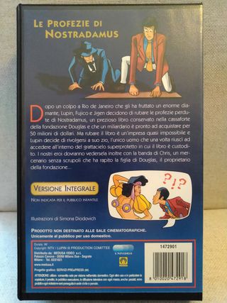 Lupin III - Le Profezie di Nostradamus VHS Medusa