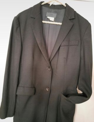 Abrigo/Levita Zara Negro Colección