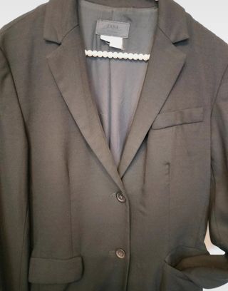 Abrigo/Levita Zara Negro Colección