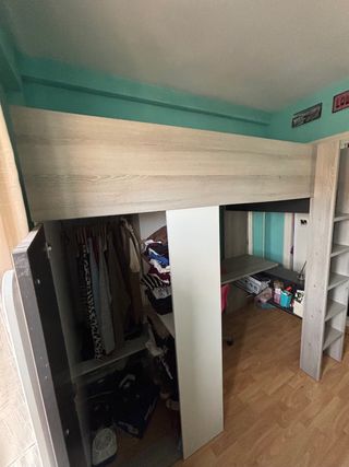 Cama Litera con Armario y Escritorio