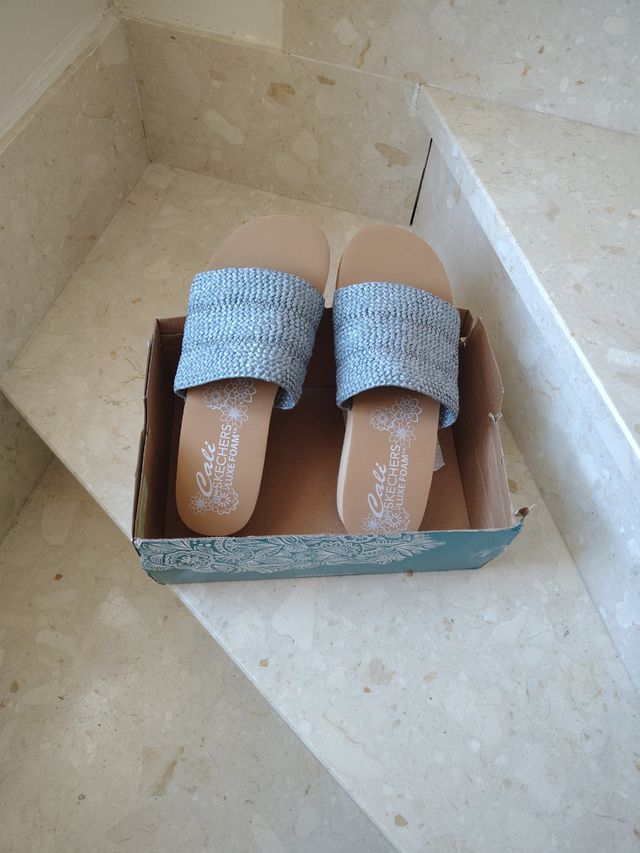 Chanclas Skechers Cali Talla 41 Nuevas