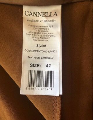Pantaloni donna Cannella
