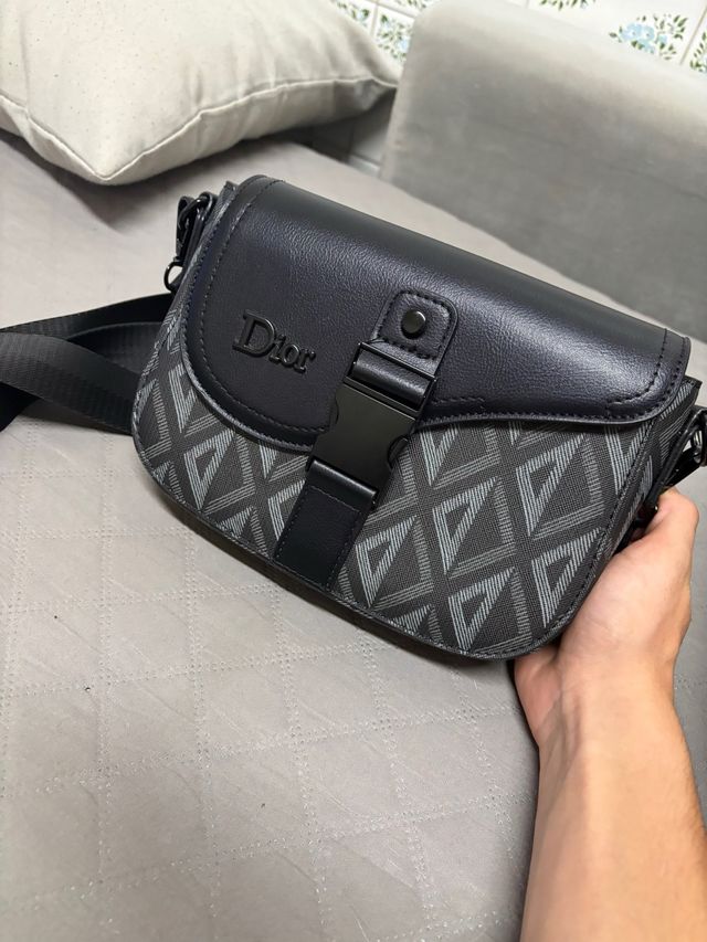 Bandolera Dior Negra y Gris